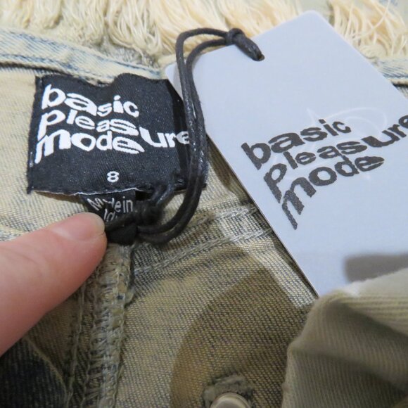 BASIC PLEASURE MODE Dolly Washed Frayed Denim Maxi Skirt Punk Goth Rock Alt NWT - Picture 15 of 16